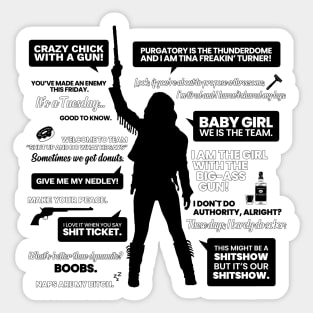 Wynonna Earp Quotes Silhouette Sticker